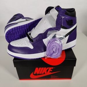 Jordan 1 Court Purple 2.0 sizes 8 and 9
